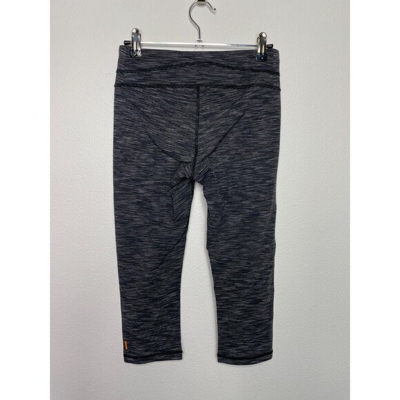 Lucy Small Powermax Hatha Capri Leggings Black Spacedye Low Rise Stretch - Picture 5 of 7